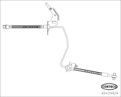 Corteco 49429424 - Flessibile del freno autozon.pro