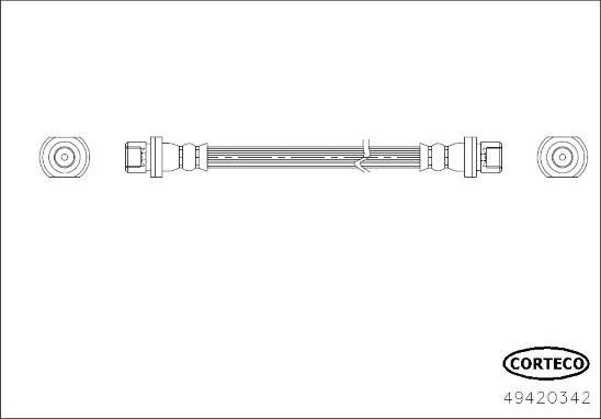 Corteco 49420342 - Flessibile del freno autozon.pro