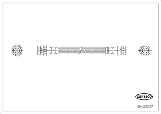 Corteco 49422027 - Flessibile del freno autozon.pro