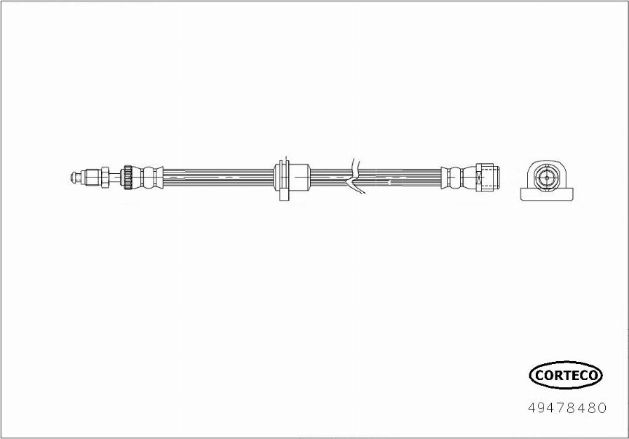 Corteco 49478480 - Flessibile del freno autozon.pro