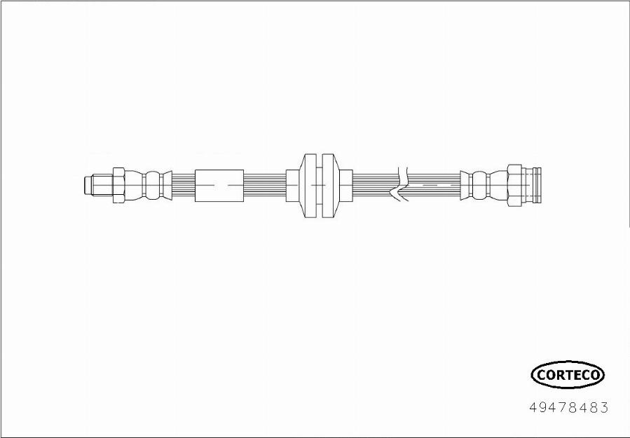 Corteco 49478483 - Flessibile del freno autozon.pro