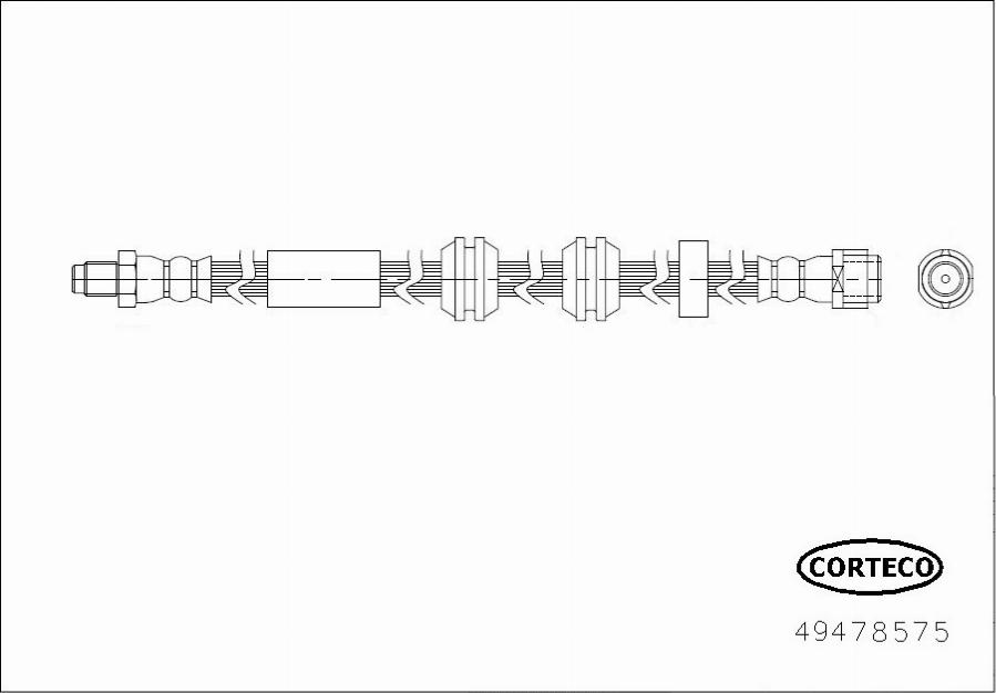 Corteco 49478575 - Flessibile del freno autozon.pro