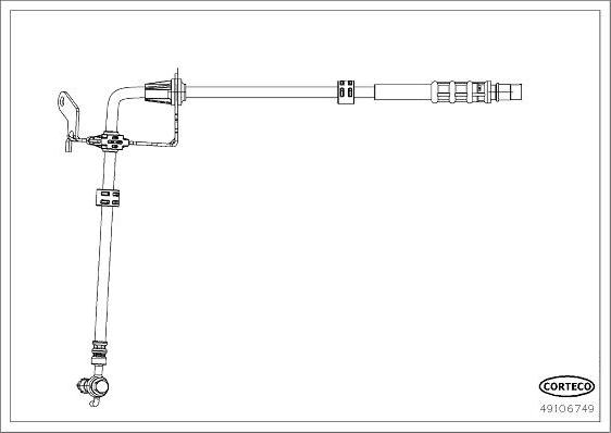 Corteco 49106749 - Flessibile del freno autozon.pro