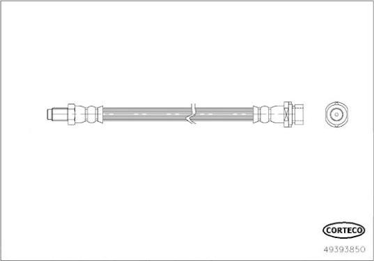 Corteco 49393850 - Flessibile del freno autozon.pro