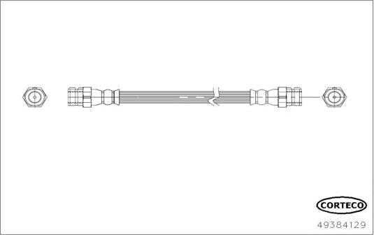 Corteco 49384129 - Flessibile del freno autozon.pro