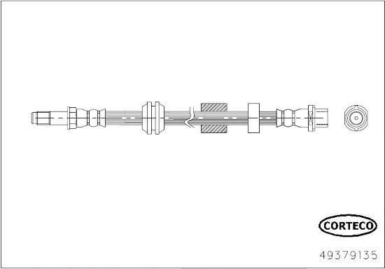 Corteco 49379135 - Flessibile del freno autozon.pro