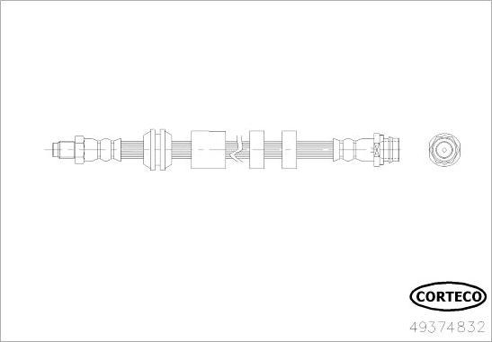 Corteco 49374832 - Flessibile del freno autozon.pro