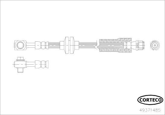 Corteco 49371485 - Flessibile del freno autozon.pro