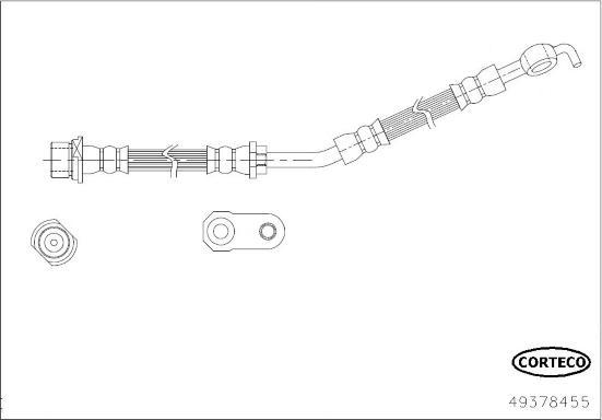 Corteco 49378455 - Flessibile del freno autozon.pro