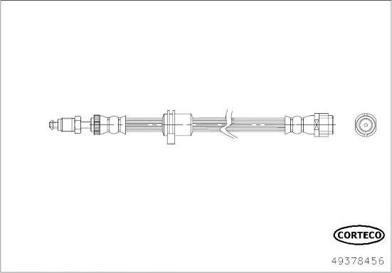 Corteco 49378456 - Flessibile del freno autozon.pro