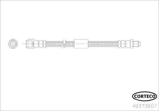 Corteco 49373607 - Flessibile del freno autozon.pro