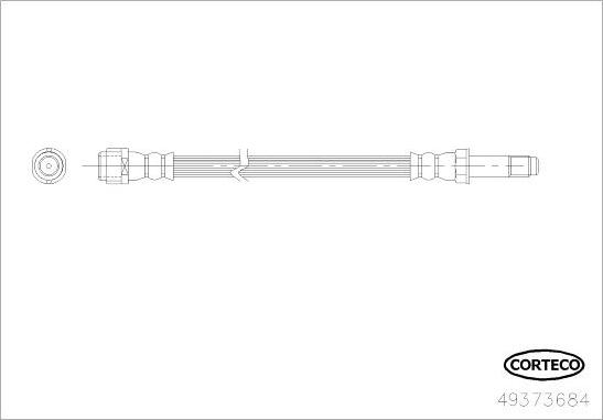 Corteco 49373684 - Flessibile del freno autozon.pro