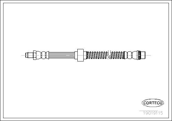 Corteco 19019115 - Flessibile del freno autozon.pro