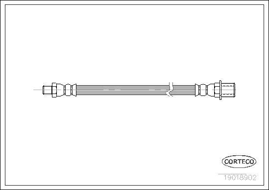 Corteco 19018902 - Flessibile del freno autozon.pro