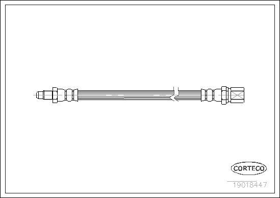 Corteco 19018447 - Flessibile del freno autozon.pro