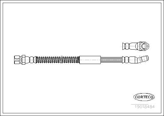 Corteco 19018484 - Flessibile del freno autozon.pro