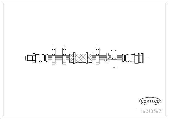 Corteco 19018597 - Flessibile del freno autozon.pro