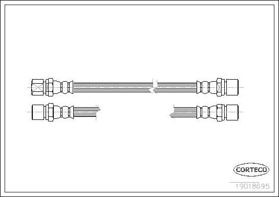 Corteco 19018695 - Flessibile del freno autozon.pro