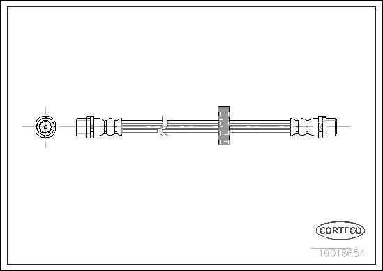 Corteco 19018654 - Flessibile del freno autozon.pro