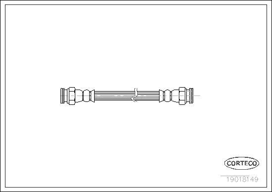 Corteco 19018149 - Flessibile del freno autozon.pro