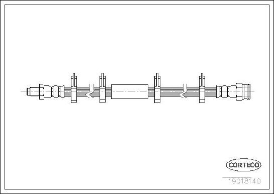 Corteco 19018140 - Flessibile del freno autozon.pro