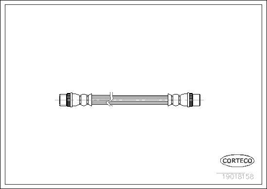 Corteco 19018158 - Flessibile del freno autozon.pro