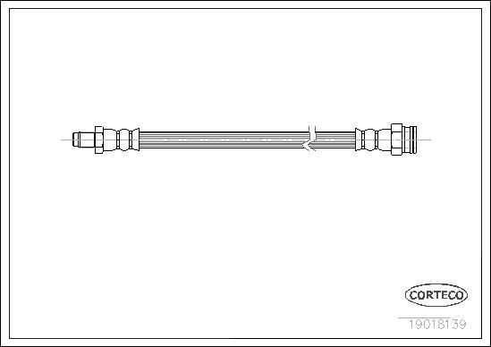 Corteco 19018139 - Flessibile del freno autozon.pro