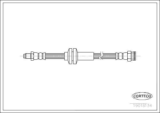 Corteco 19018134 - Flessibile del freno autozon.pro