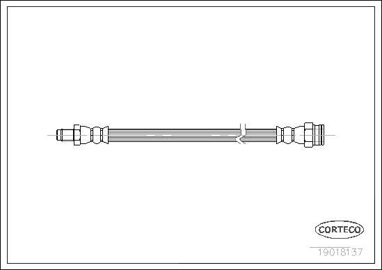 Corteco 19018137 - Flessibile del freno autozon.pro