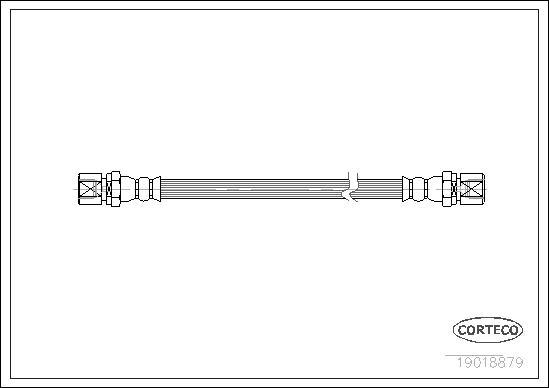 Corteco 19018879 - Flessibile del freno autozon.pro