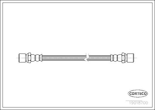 Corteco 19018700 - Flessibile del freno autozon.pro