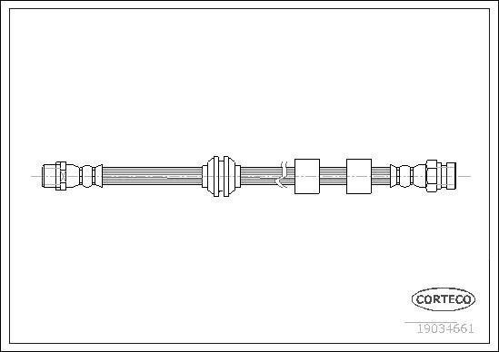 Corteco 19034661 - Flessibile del freno autozon.pro