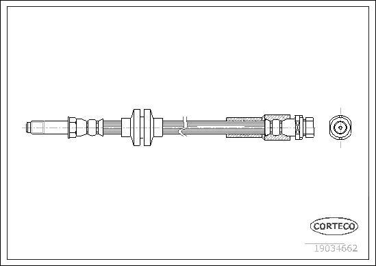 Corteco 19034662 - Flessibile del freno autozon.pro