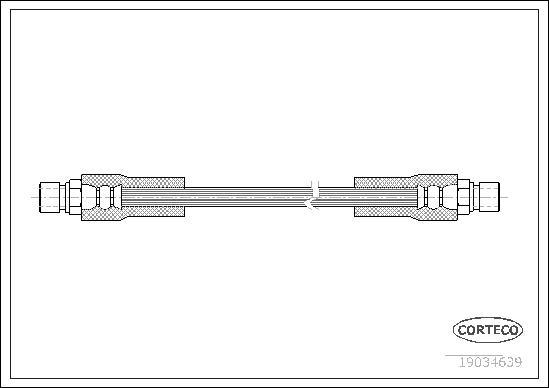 Corteco 19034639 - Flessibile del freno autozon.pro