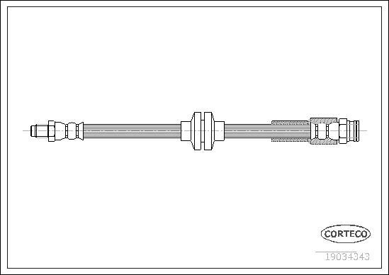 Corteco 19034343 - Flessibile del freno autozon.pro