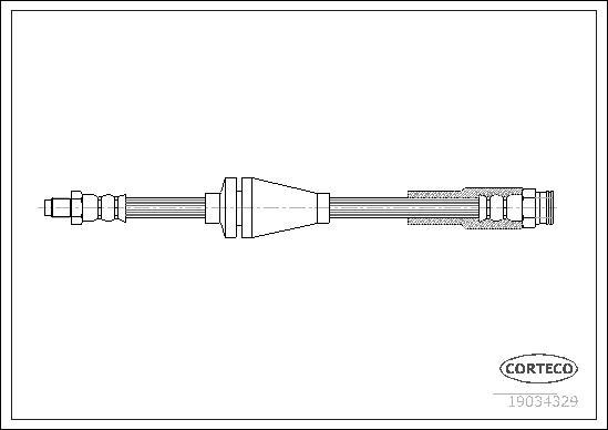 Corteco 19034329 - Flessibile del freno autozon.pro