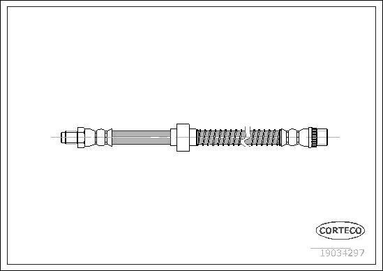 Corteco 19034297 - Flessibile del freno autozon.pro