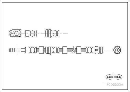 Corteco 19035934 - Flessibile del freno autozon.pro
