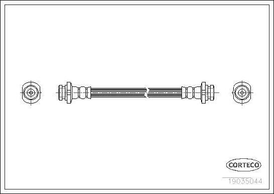 Corteco 19035044 - Flessibile del freno autozon.pro