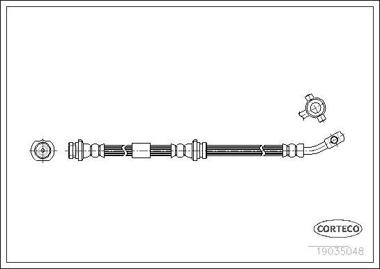 Corteco 19035048 - Flessibile del freno autozon.pro