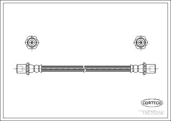 Corteco 19035056 - Flessibile del freno autozon.pro