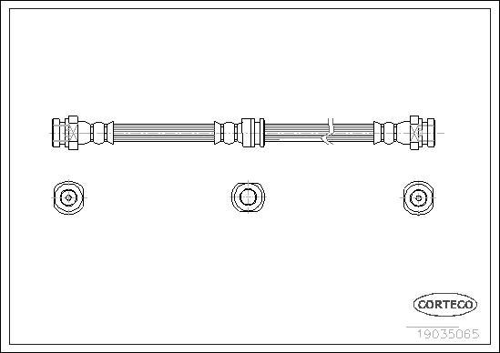 Corteco 19035065 - Flessibile del freno autozon.pro