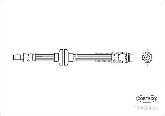 Corteco 19035035 - Flessibile del freno autozon.pro