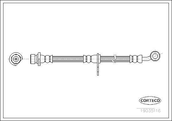 Corteco 19035116 - Flessibile del freno autozon.pro