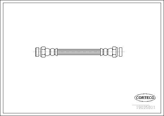 Corteco 19035801 - Flessibile del freno autozon.pro