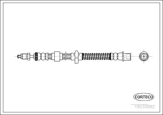 Corteco 19035882 - Flessibile del freno autozon.pro