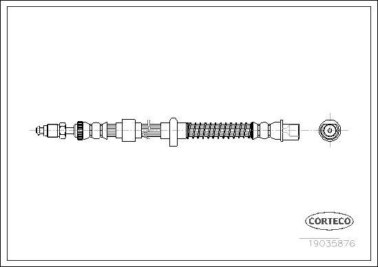 Corteco 19035876 - Flessibile del freno autozon.pro