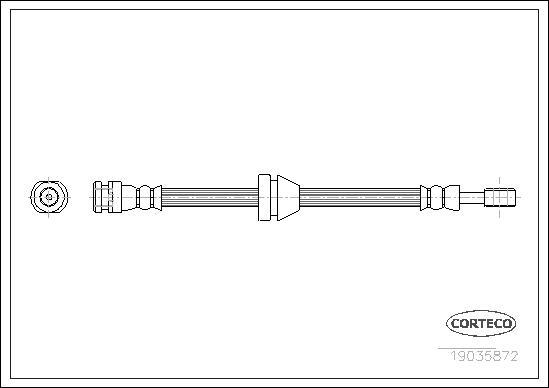 Corteco 19035872 - Flessibile del freno autozon.pro