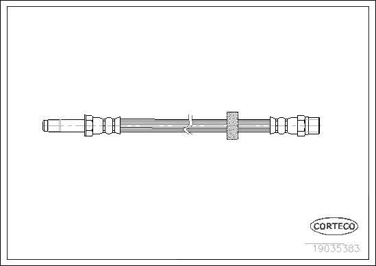 Corteco 19035383 - Flessibile del freno autozon.pro