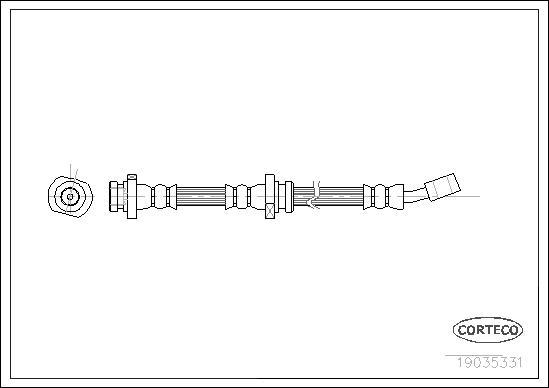 Corteco 19035331 - Flessibile del freno autozon.pro